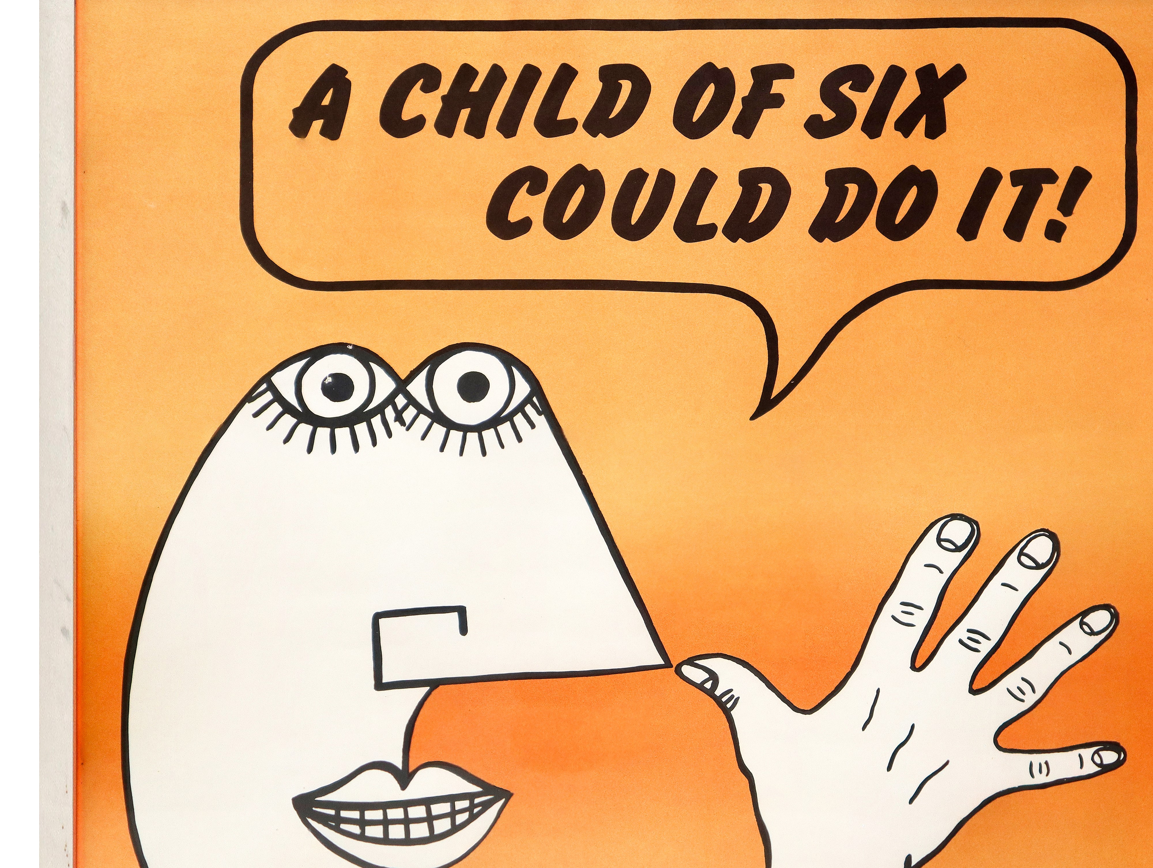 Tate Gallery, Locandina “A Child of Six Could Do It” (Cartoons about Modern Art), 1973