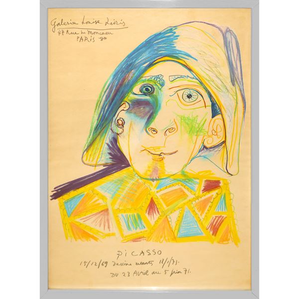 Locandina litografica Picasso - Galerie Louise Leiris