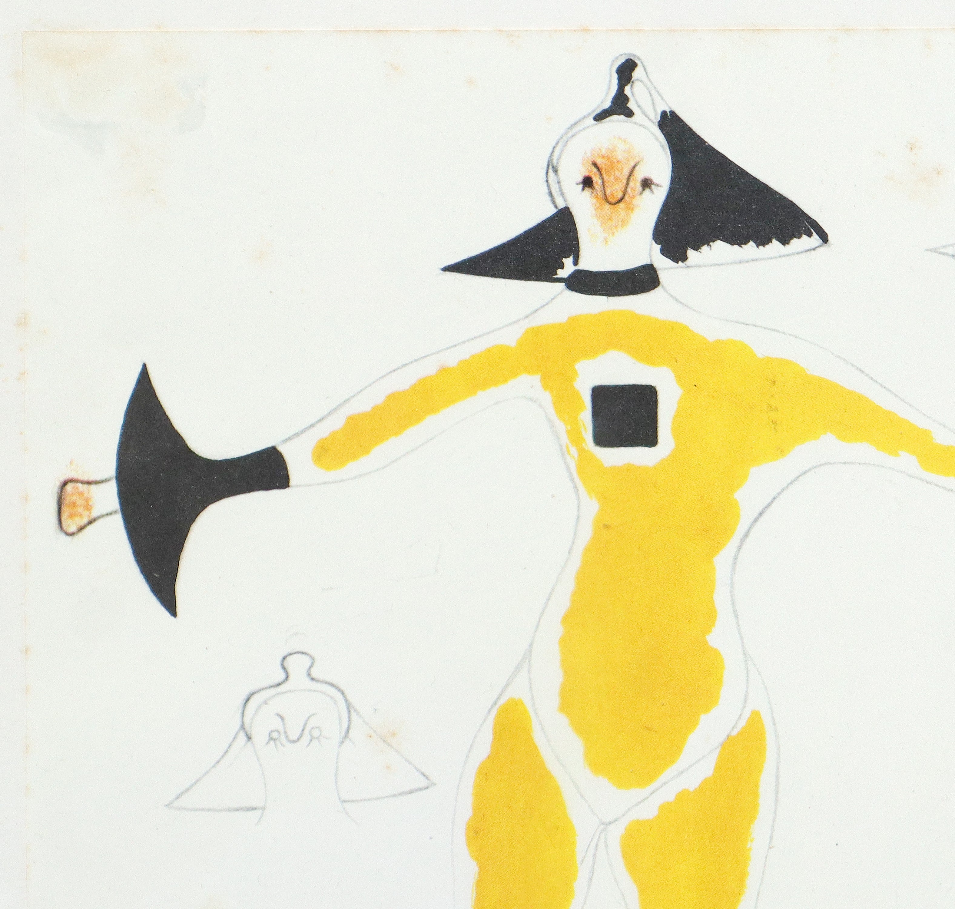 Joan Miró e Sylvano Bussotti, L’uccello luce, stampa da libro, 1981