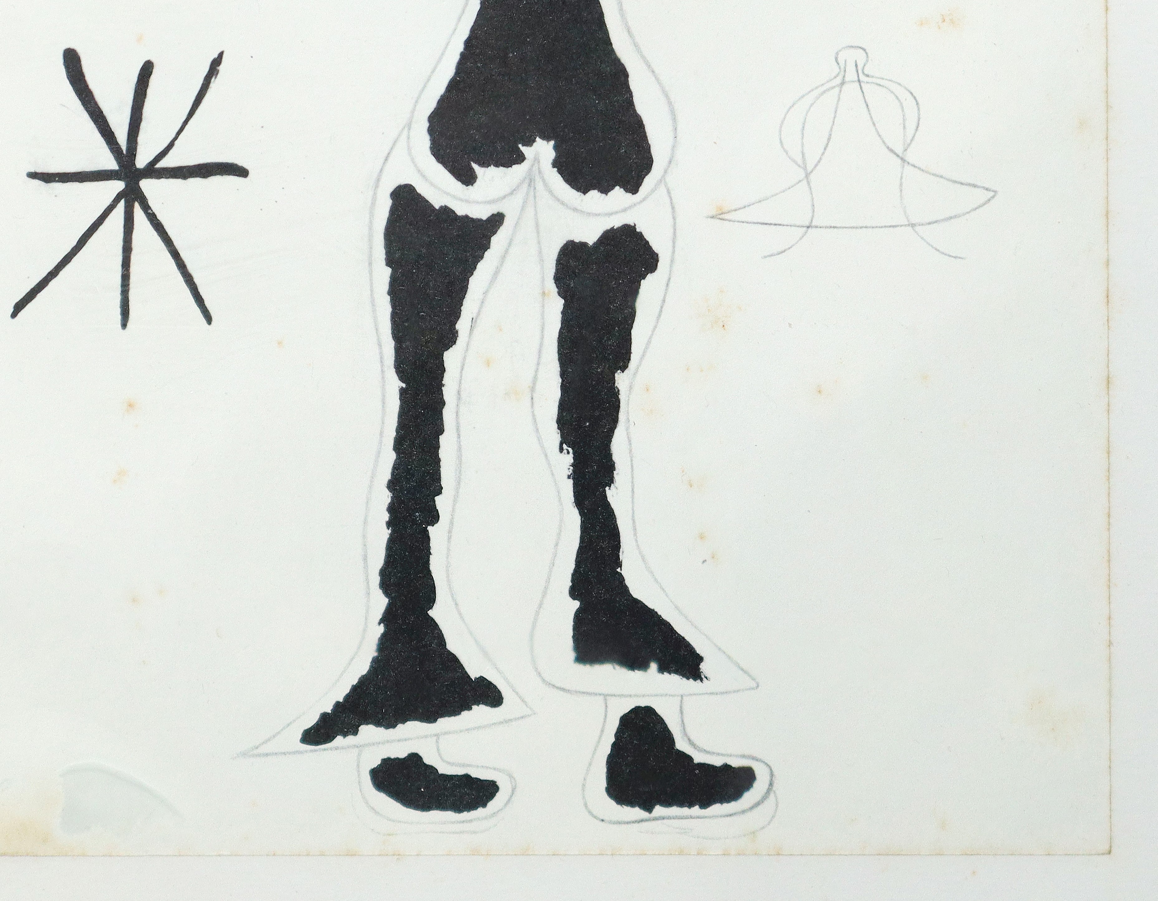 Joan Miró e Sylvano Bussotti, L’uccello luce, stampa da libro, 1981