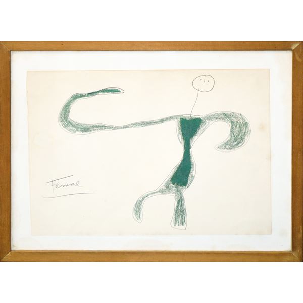 Stampa di Joan Miró estratta dal libro Miró, Bussotti - L'uccello luce