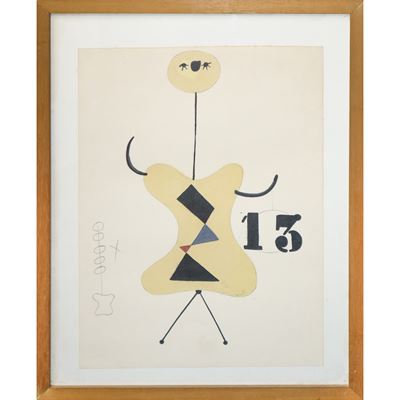 Joan Miró, L’uccello luce, stampa tratta da Miró, Bussotti, 1981