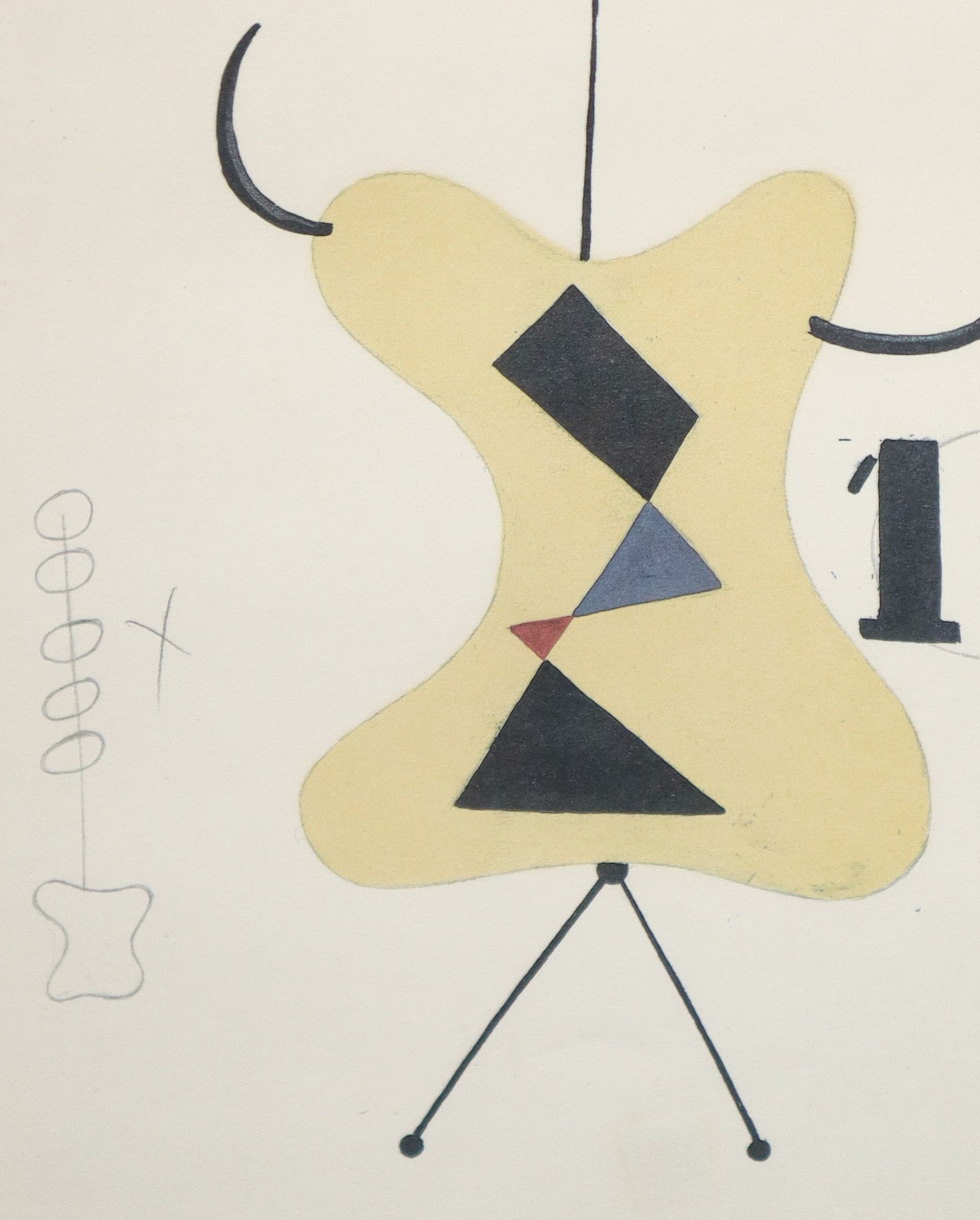 Joan Miró, L’uccello luce, stampa tratta da Miró, Bussotti, 1981