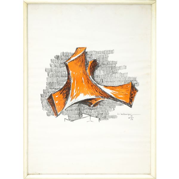 Untitled - Orange Abstract