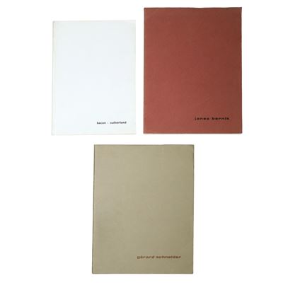 Catalogo di galleria, Napoli, Il Centro: Bacon/Sutherland; Janez Bernik; Gérard Schneider (1963-1...