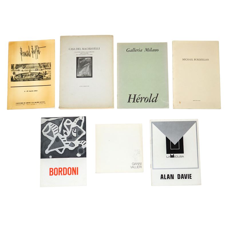 Cataloghi d’arte (Hérold, Michael Burdzelian, Gianni Vallieri, Alan Davie, Bernard Buffet, Bordon...