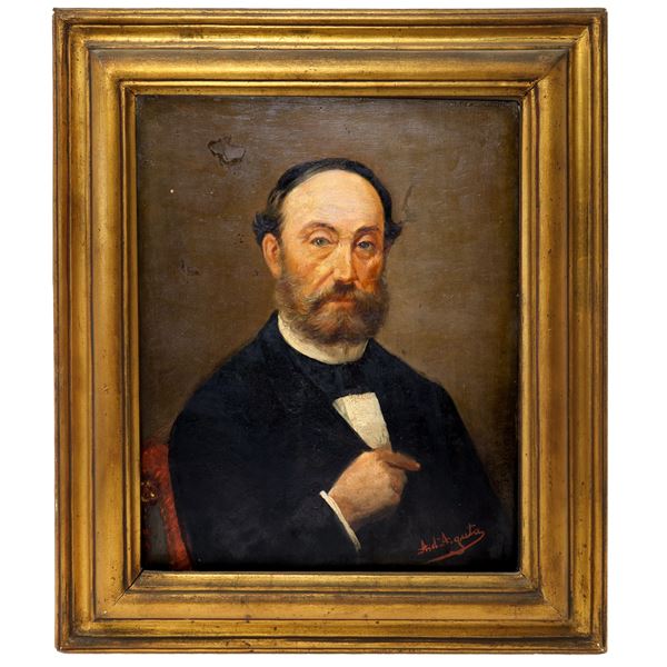 Angelo D'Agata - Ritratto di Don Nicola Ardizzone, poeta e politico catanese 