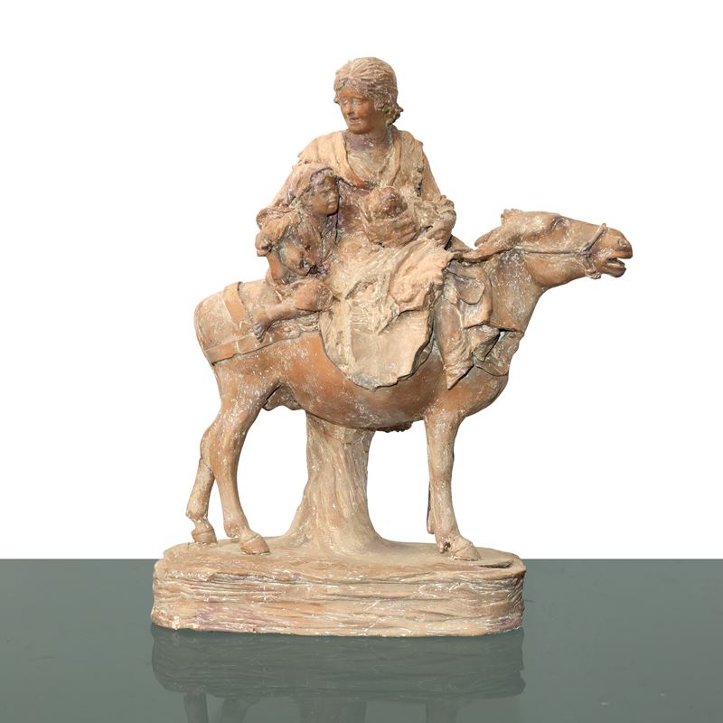 Cav. Giacomo Vaccaro - Popolana sul Mulo con Bambini