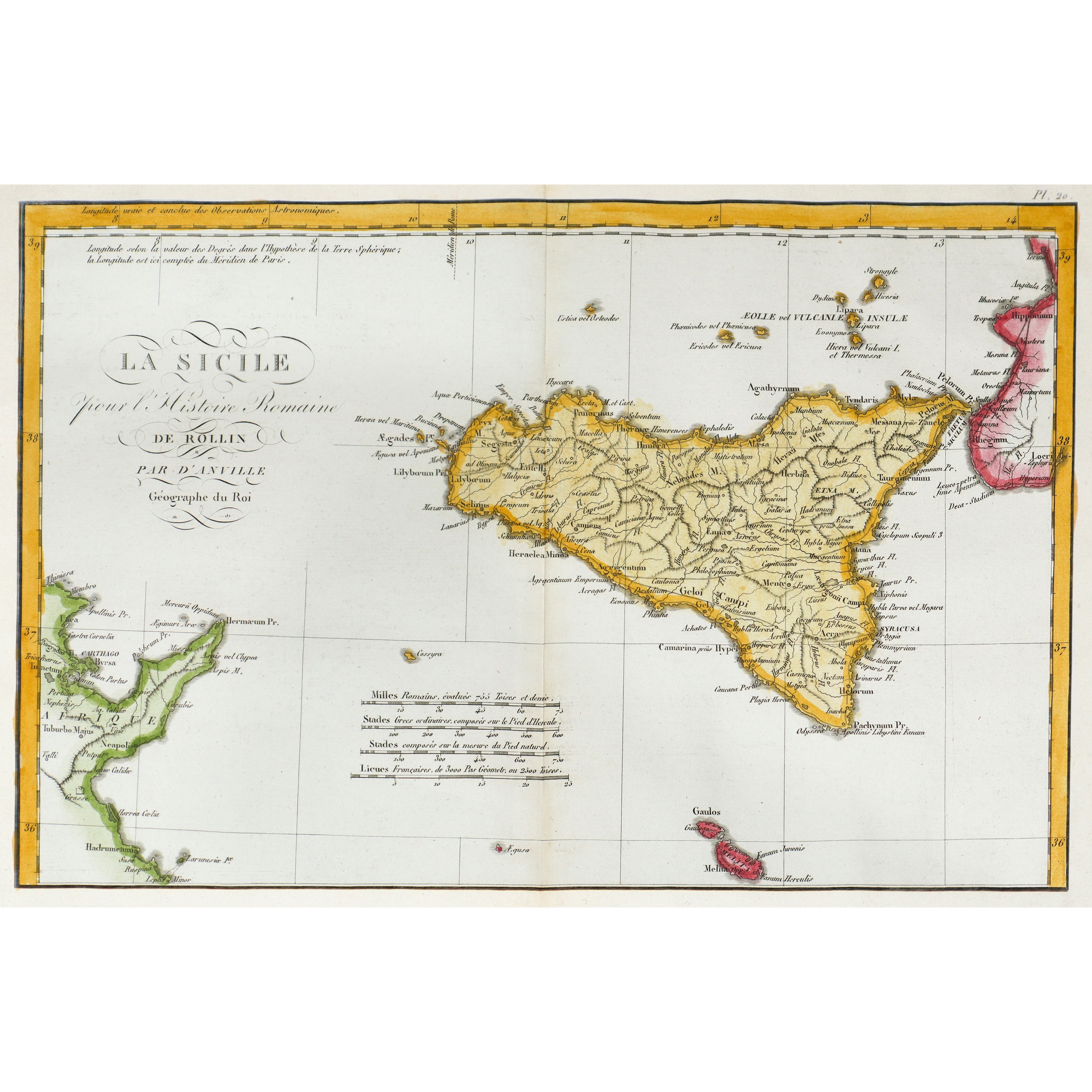 Jean-Baptiste Bourguignon d’Anville, La Siciliae pour le Historie Romaine