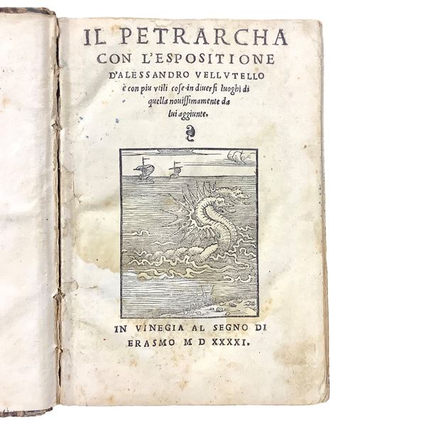 Il Petrarca con l'espositione d'Alessandro Vellutello