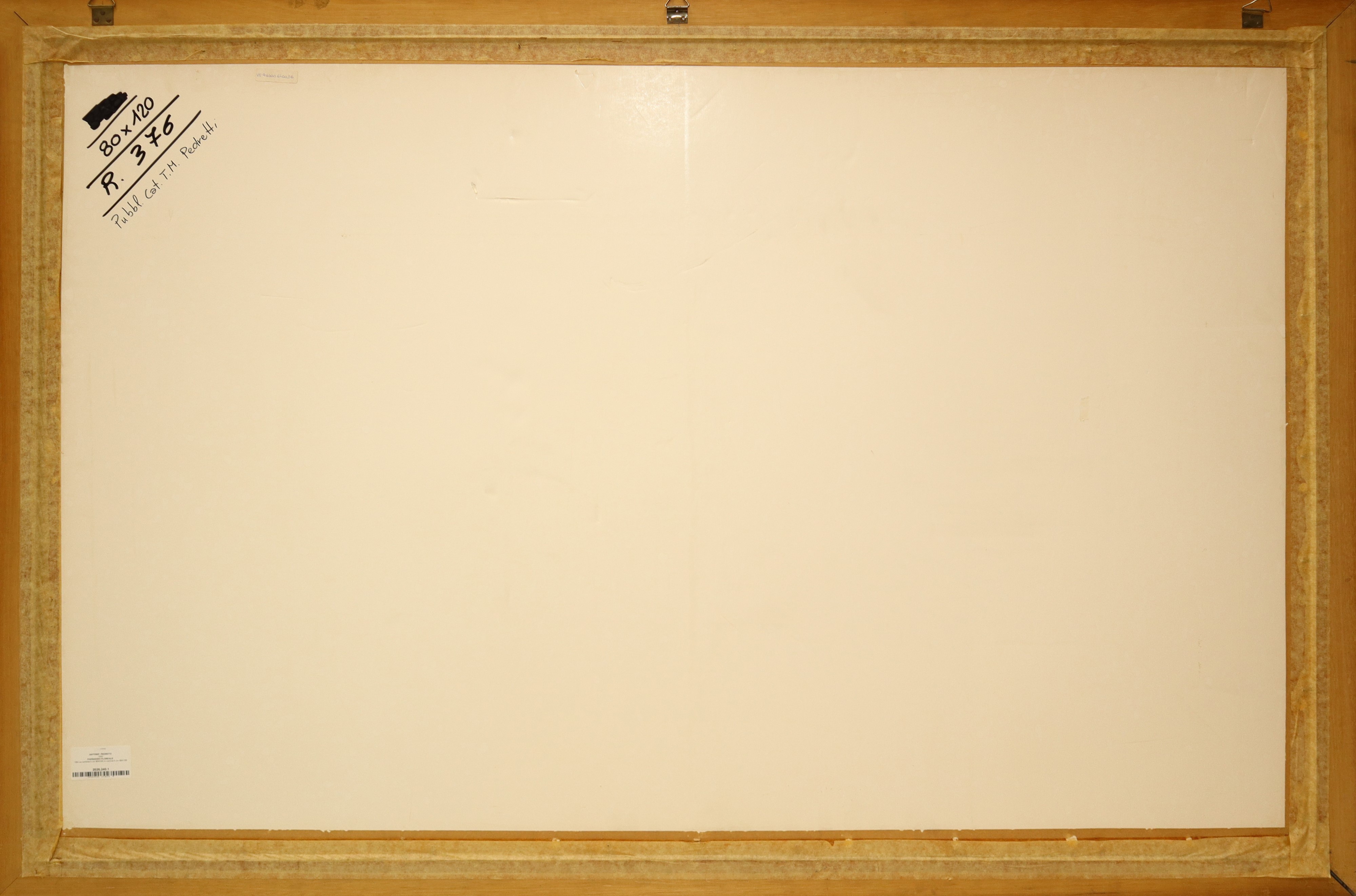 Antonio Pedretti - Paesaggio floreale, olio su cartone