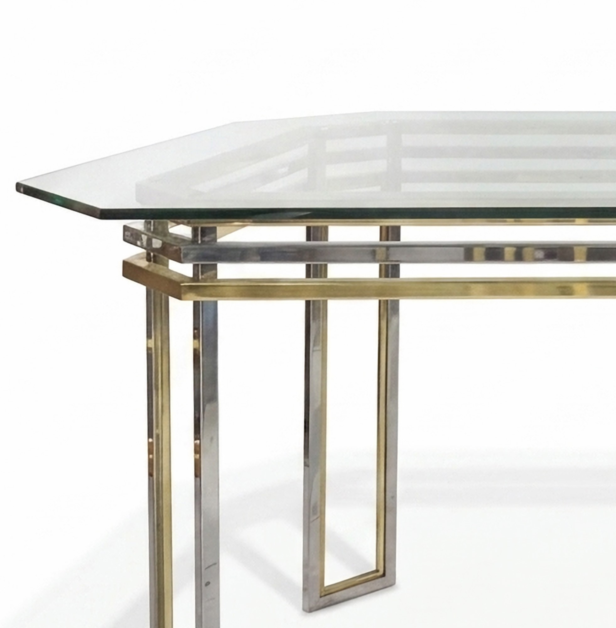 Romeo Rega - Set da pranzo vintage composto da tavolo e quattro sedie in stile Hollywood Regency