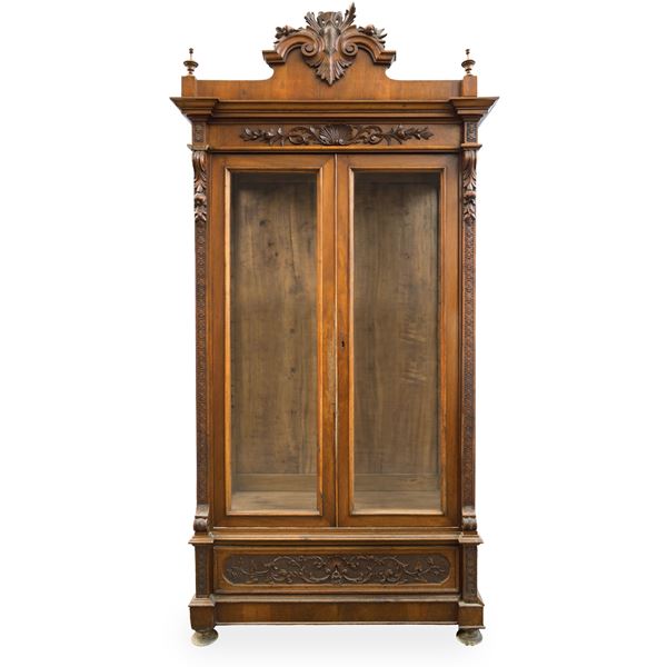 Large sideboard with carved top