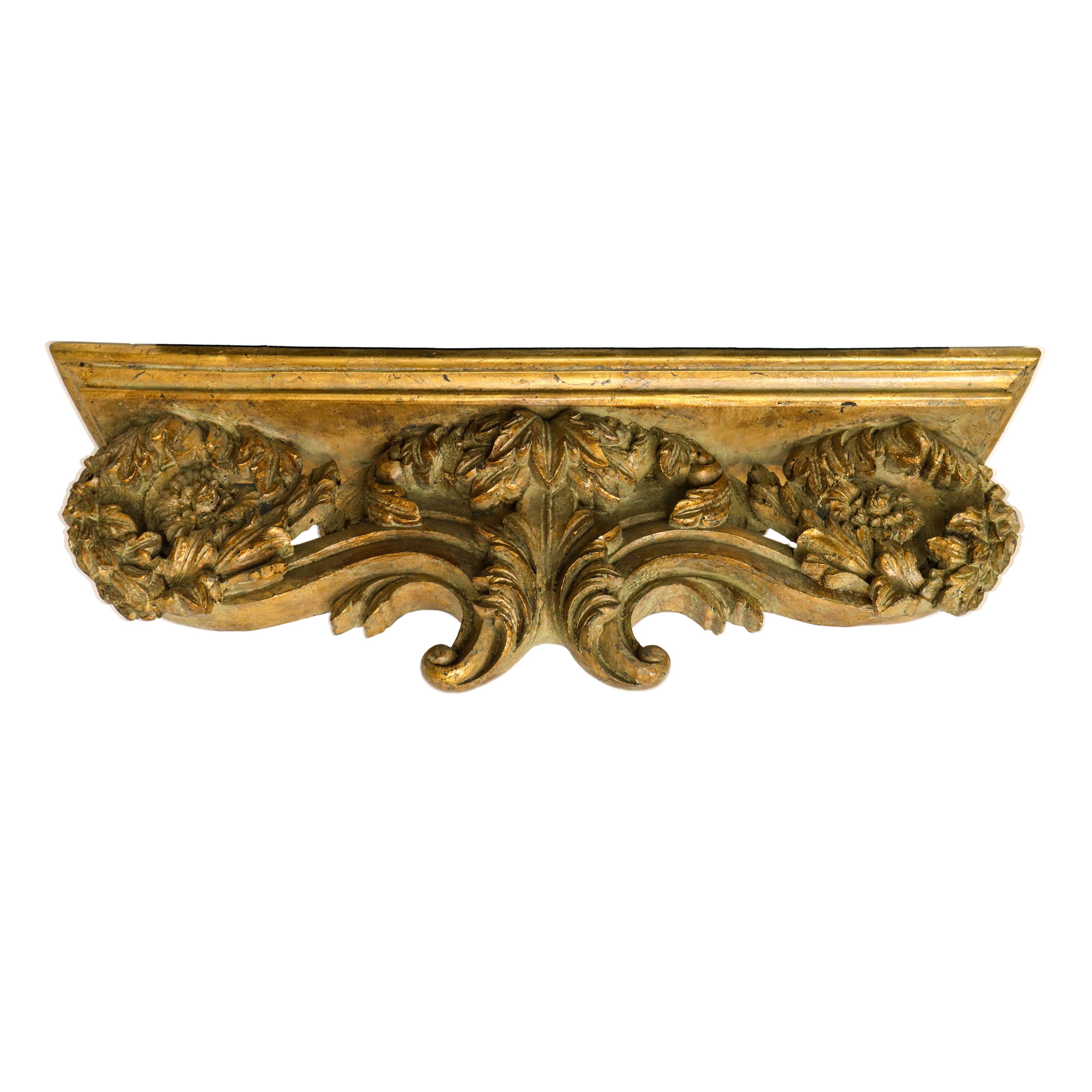 Mensola in Legno Dorata
