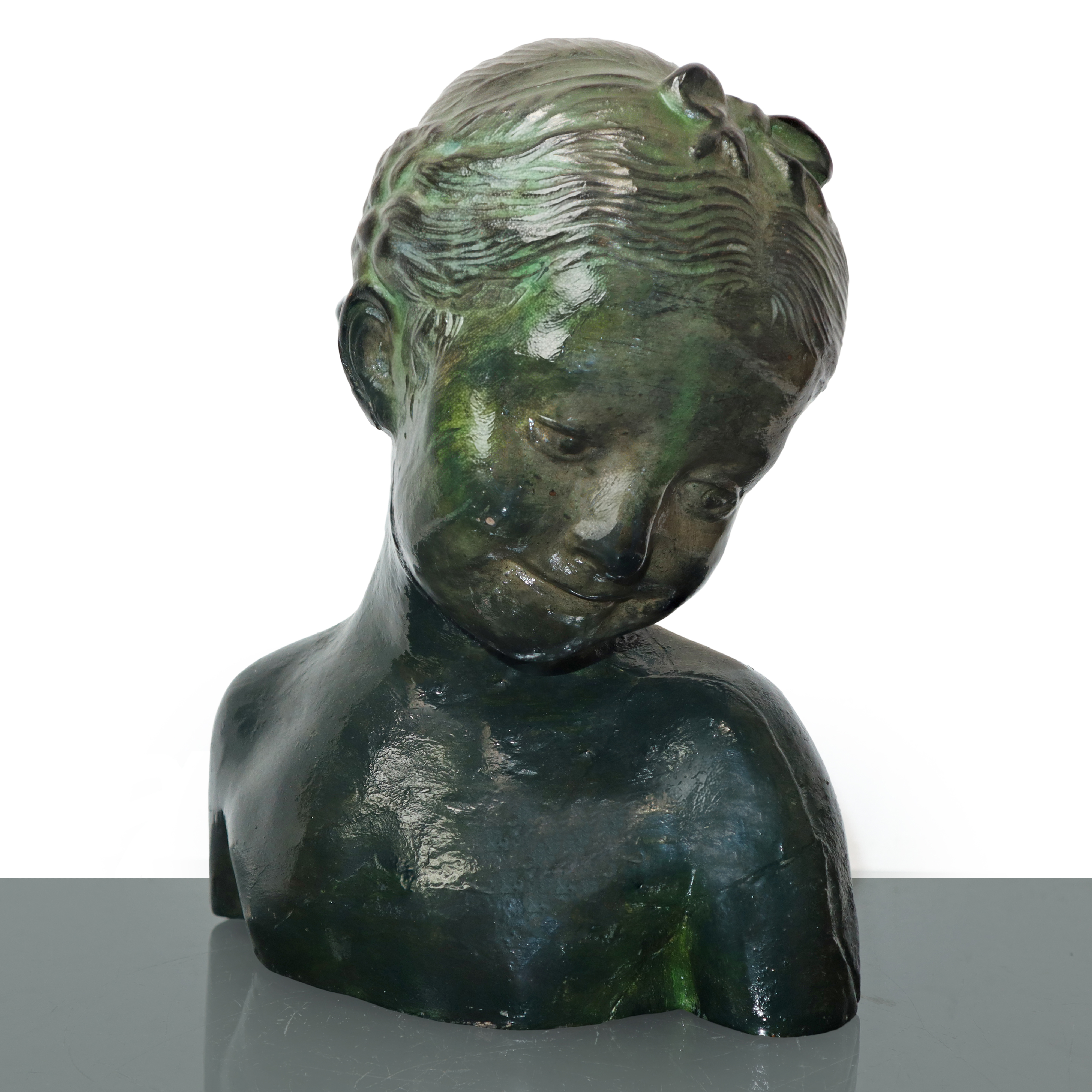 Scultura in Cotto Raffigurante Fanciulla