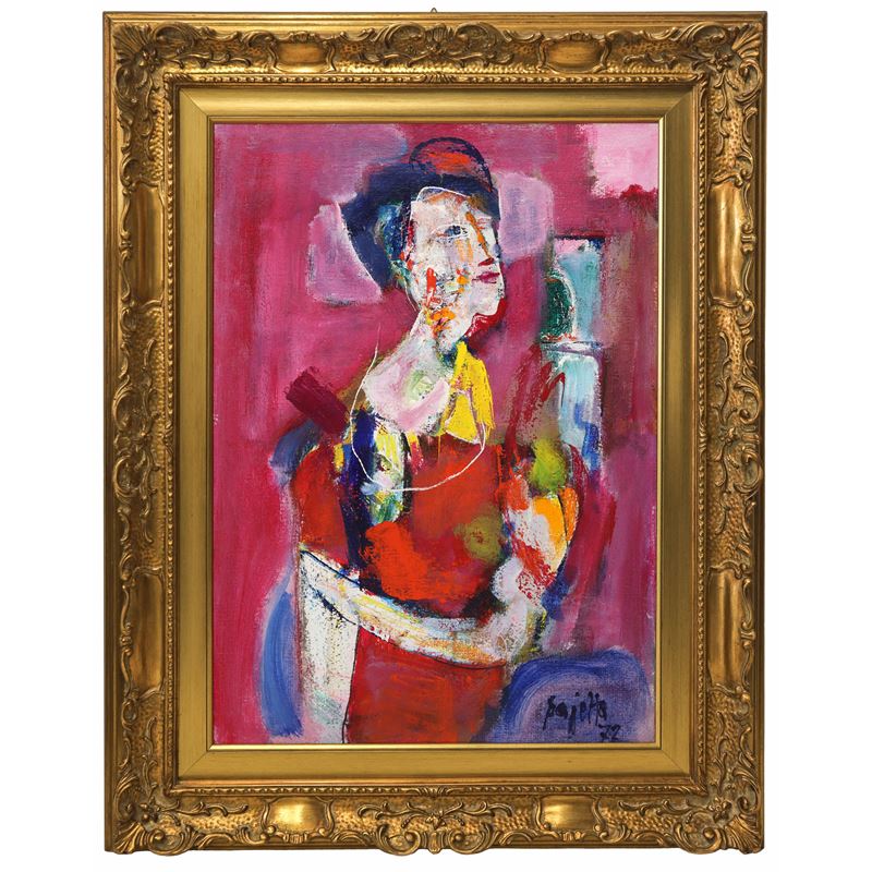 Guido Pajetta - Donna in rosso