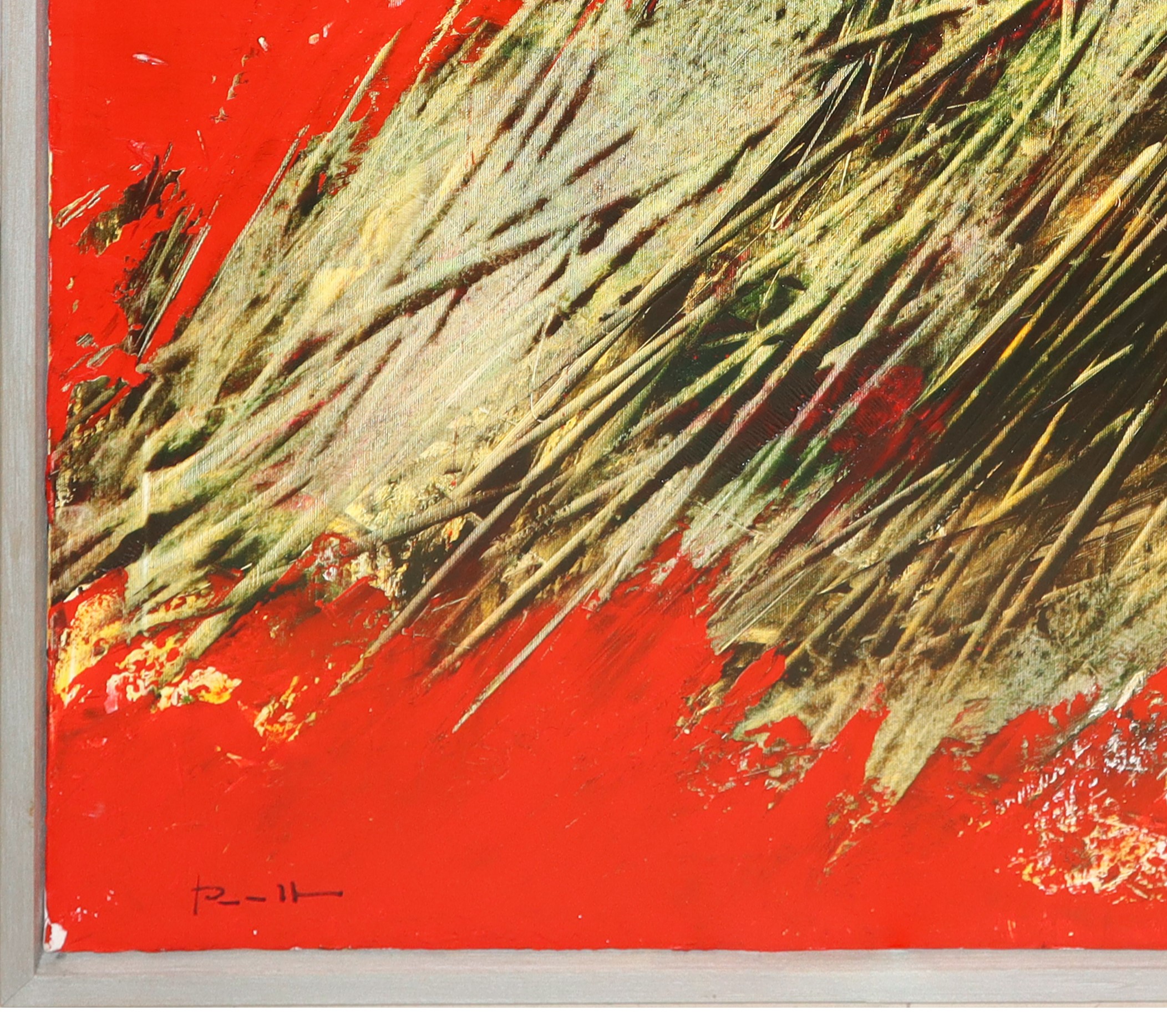 Antonio Pedretti - Il canneto, olio su tela