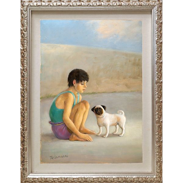 Nino  Tirinnanzi - Bambina con cane