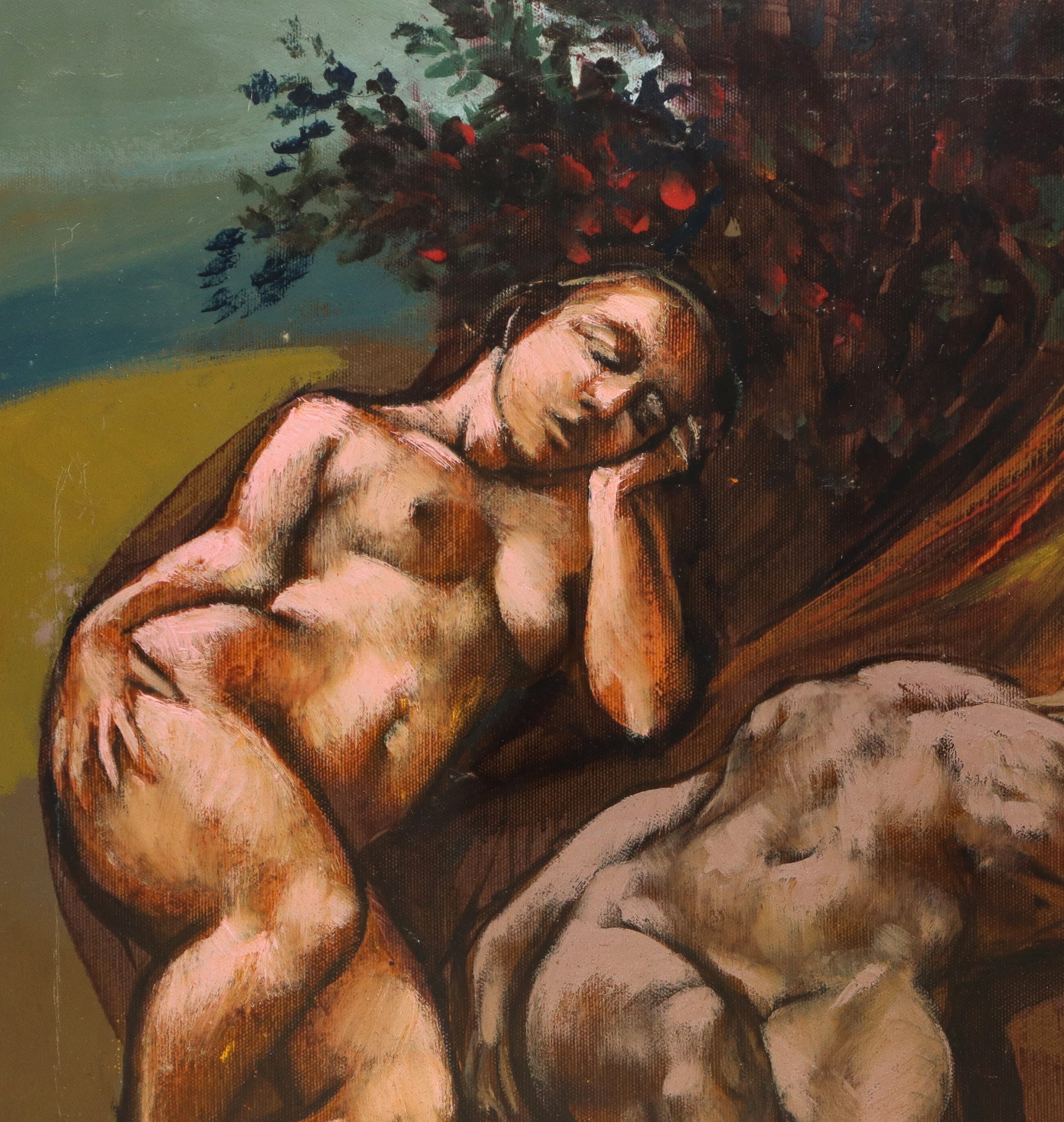 Bruno Bruni - La morte dell'eroe, olio su tela