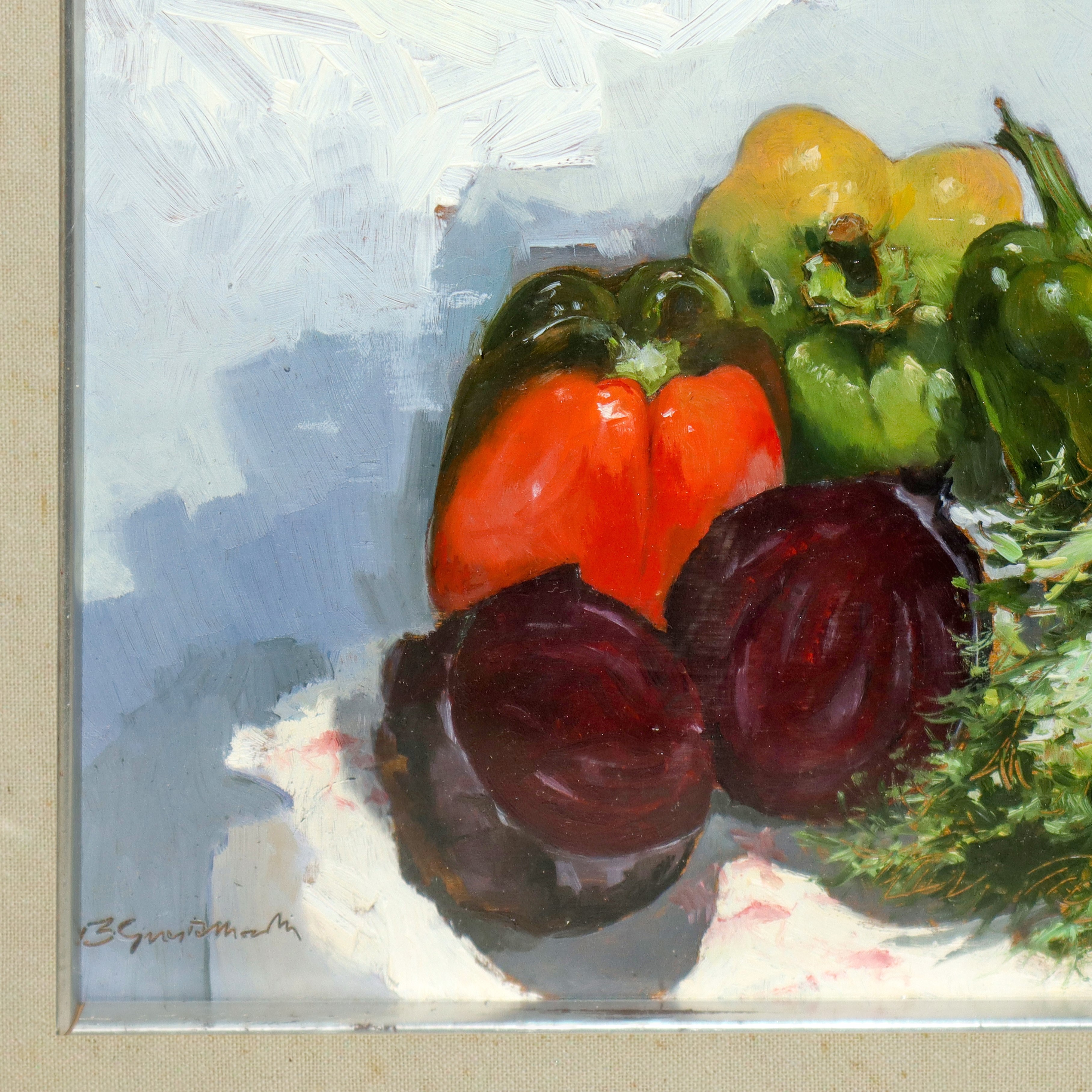 Bruno Guaitamacchi - Composizione, olio su tavola