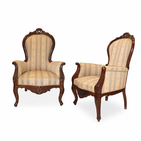 Pair of Louis Philippe armchairs