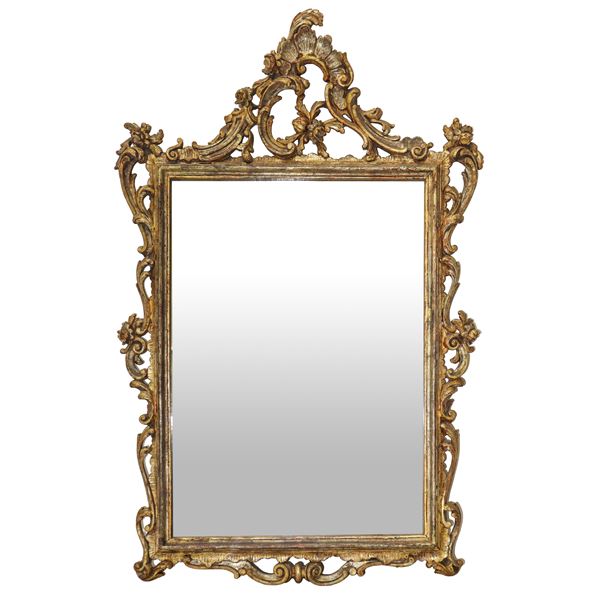 Gilded wooden mirror