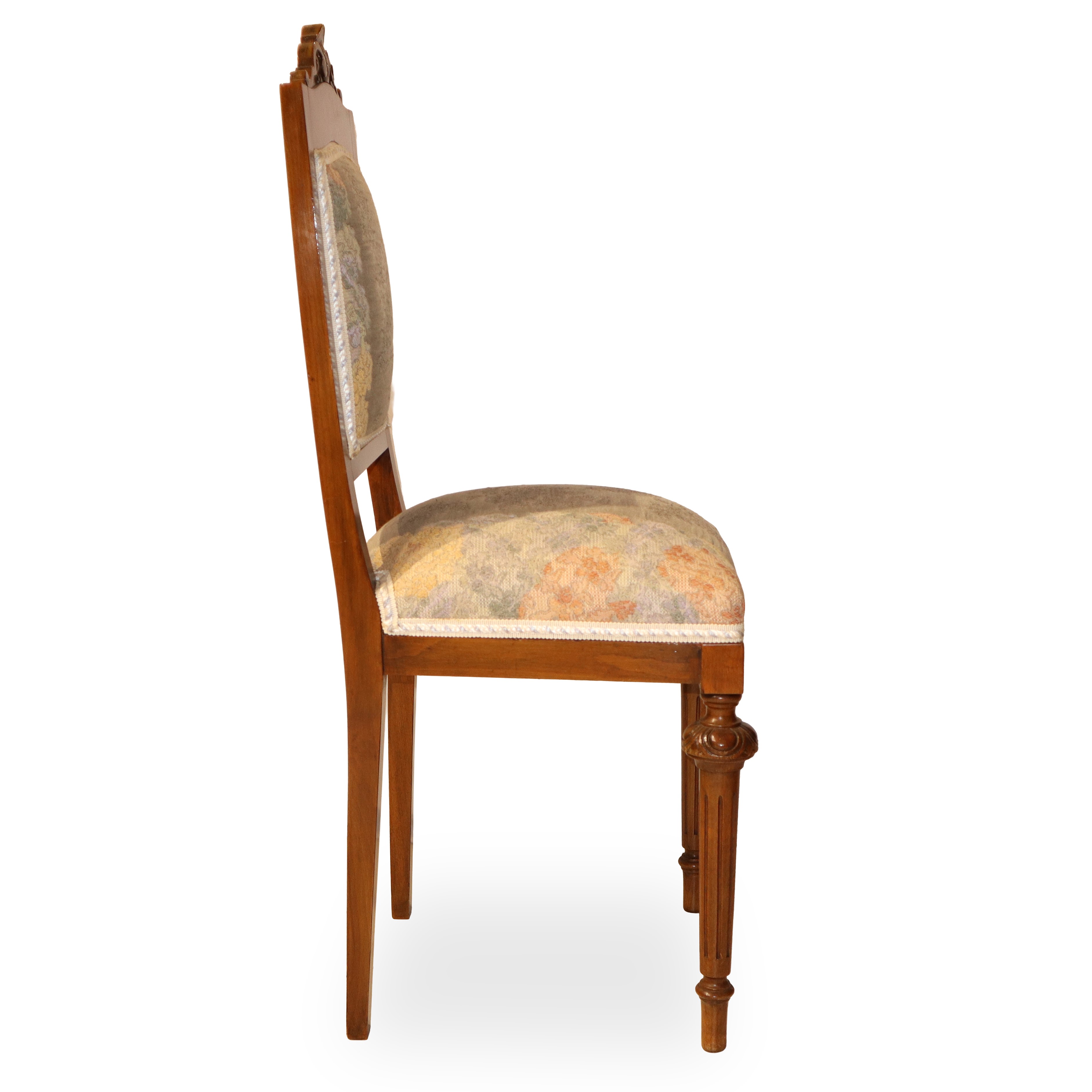 Set di quattro sedie con spalliera a cimasa, h 104 cm