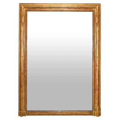 Specchiera in legno dorato, specchio da parete