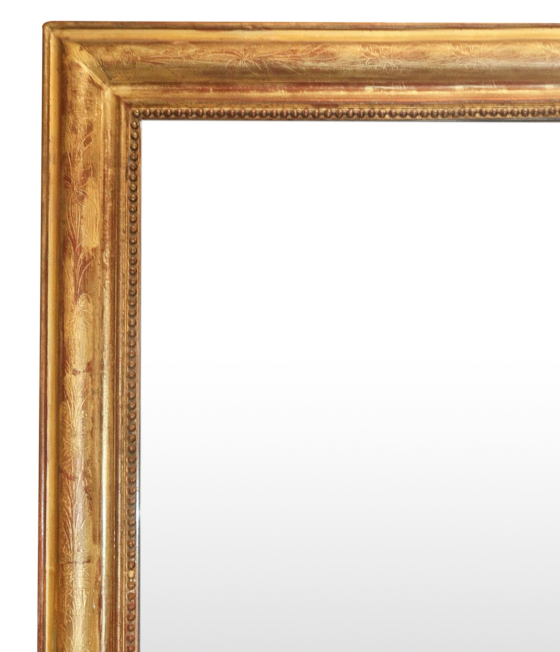 Specchiera in legno dorato, specchio da parete