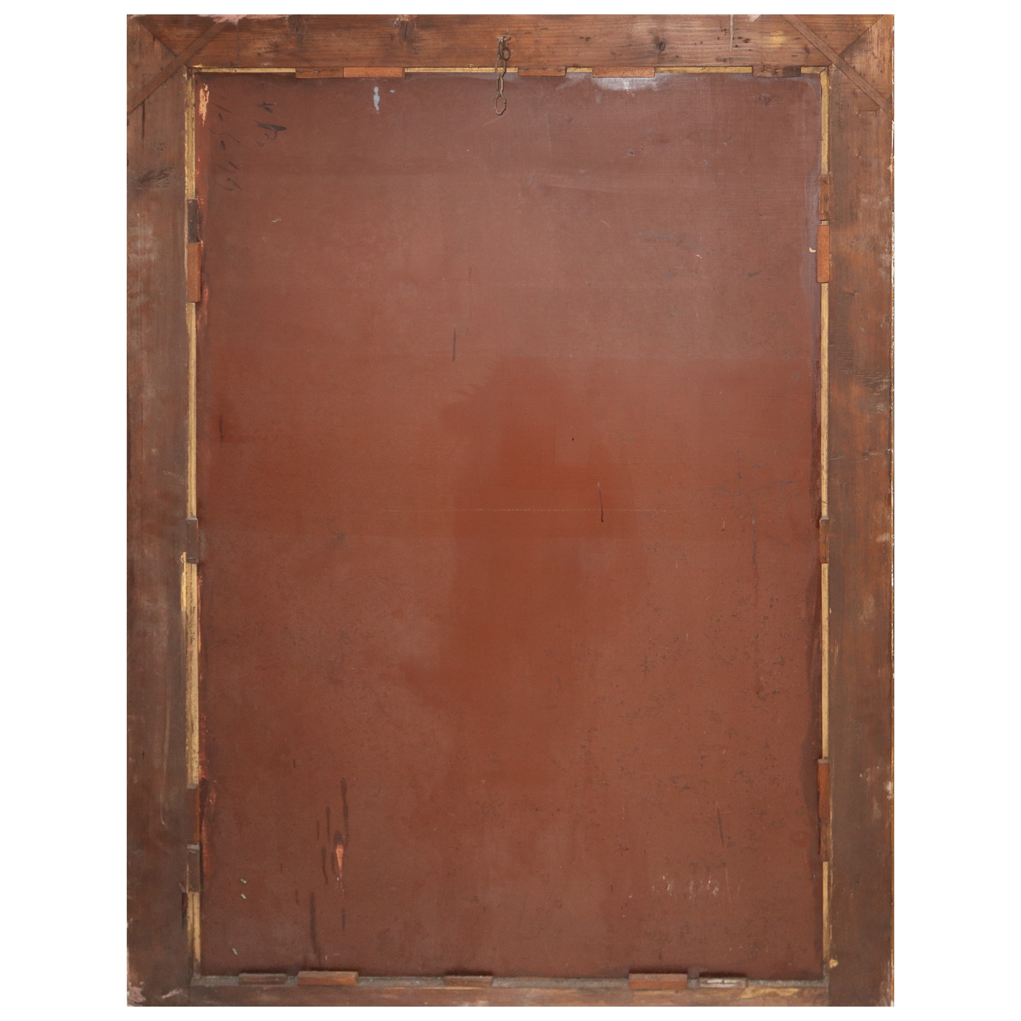 Specchiera in legno dorato, specchio da parete
