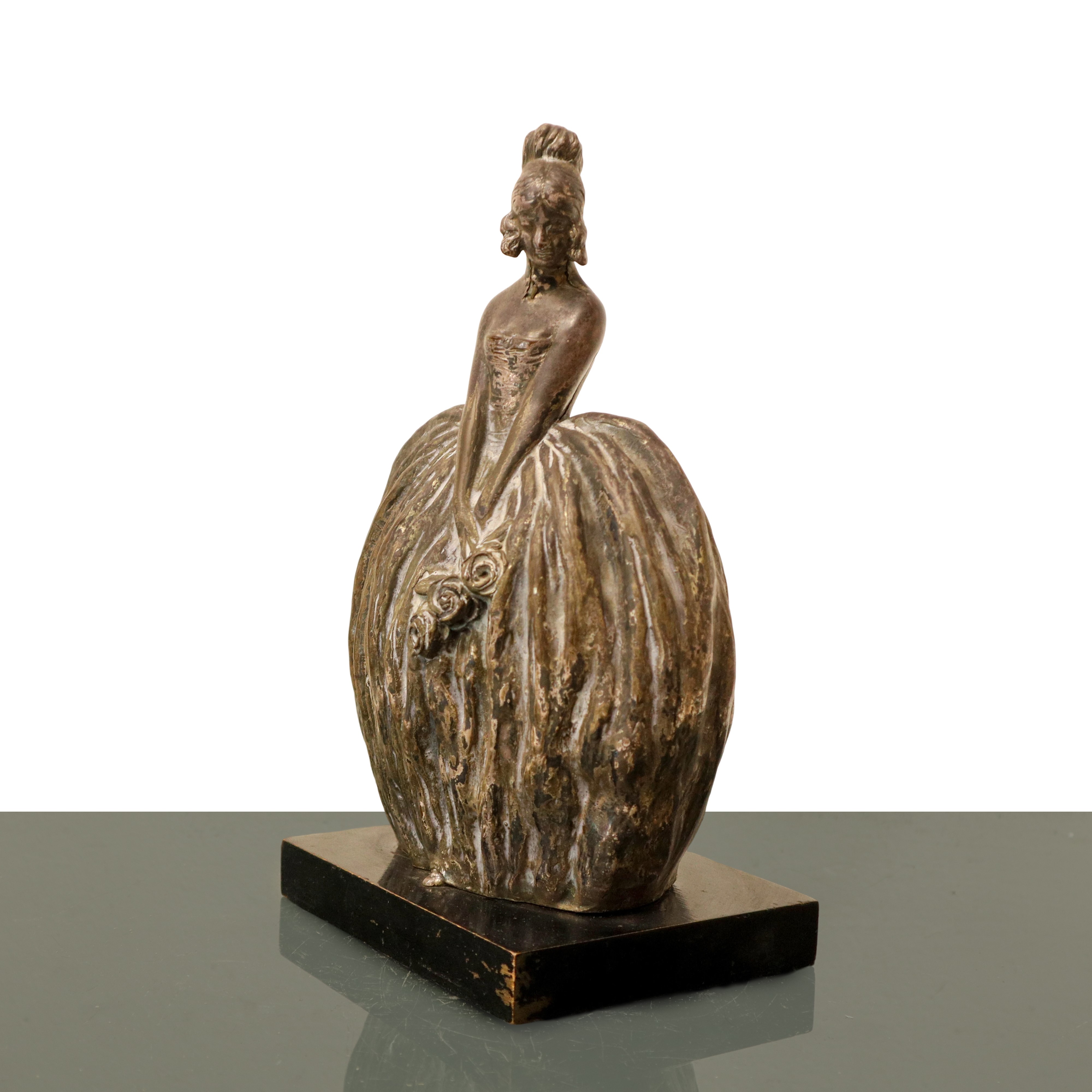 Guido Cacciapuoti - Dama con Mazzo di Rose