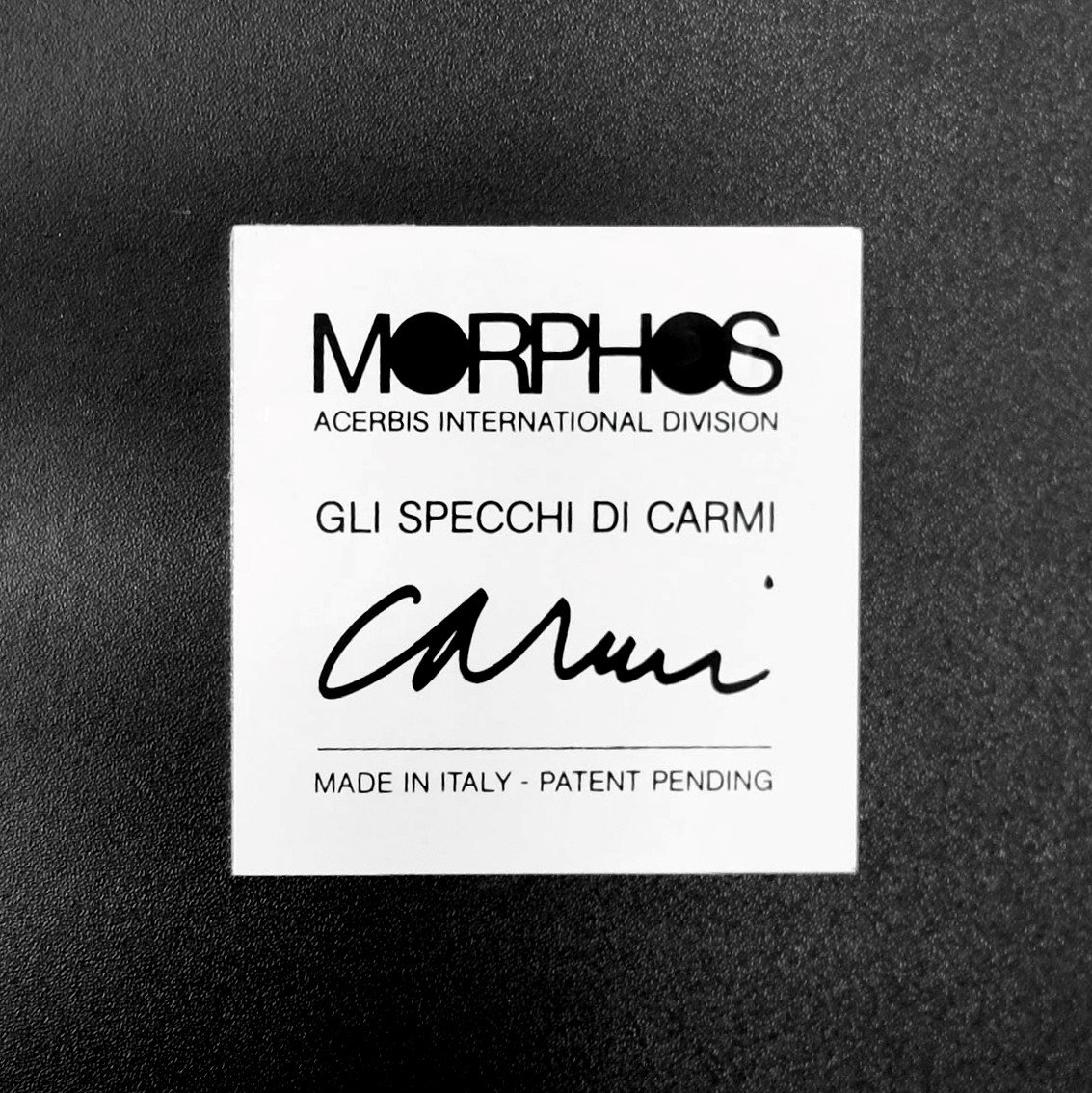 Eugenio Carmi per Acerbis - Super specchio, serigrafia policroma