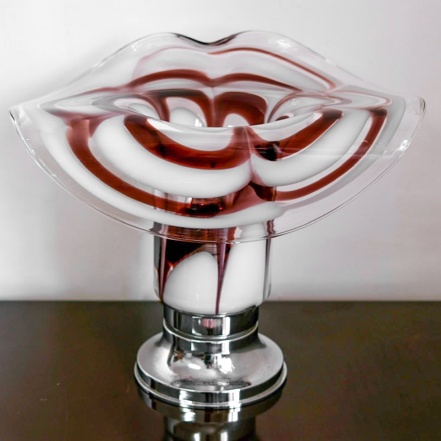 Mazzega - Lampada da tavolo in vetro di Murano policromo