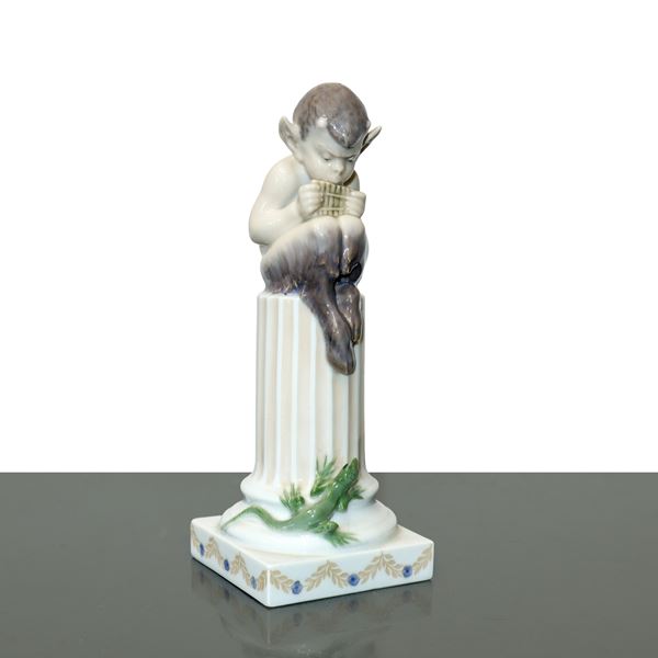 Royal Copenhagen - Faun with lizard