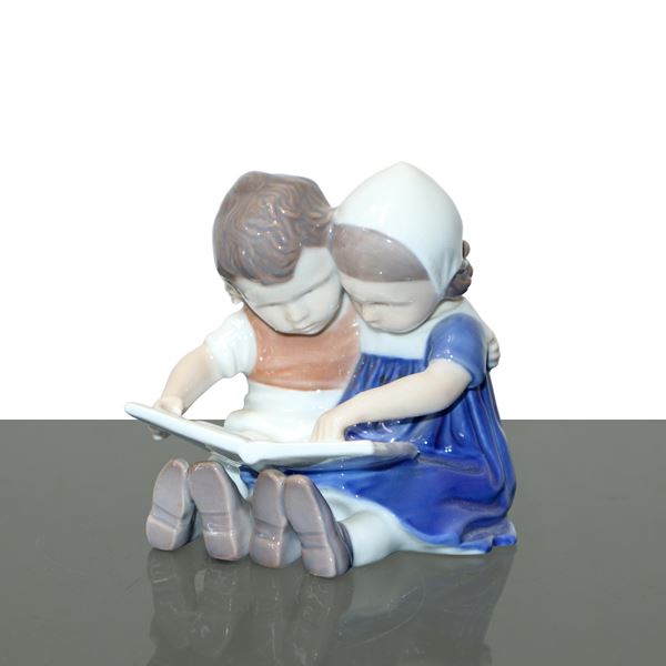 B&amp;G porcellana - Children reading