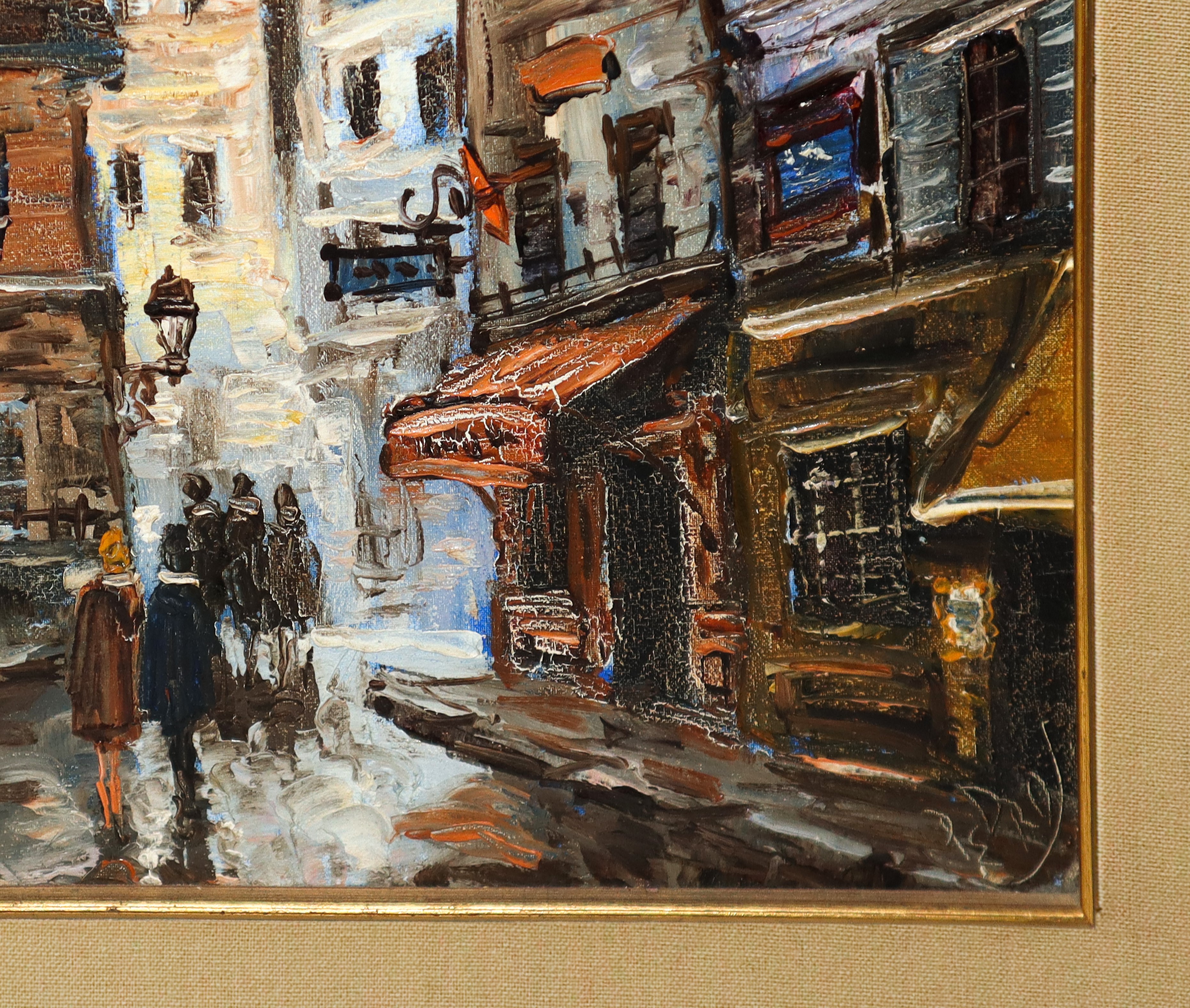 Montmartre, Paris, olio su tela
