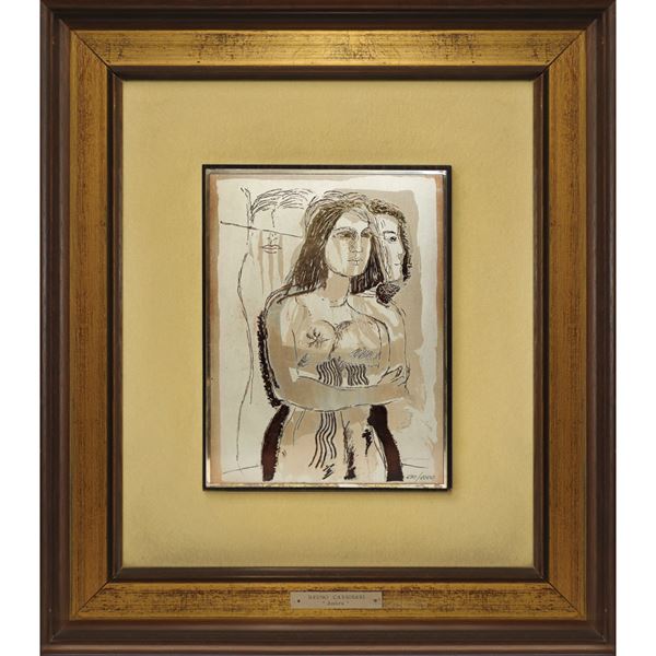 Bruno  Cassinari - Amber, reproduction on 925 silver plate