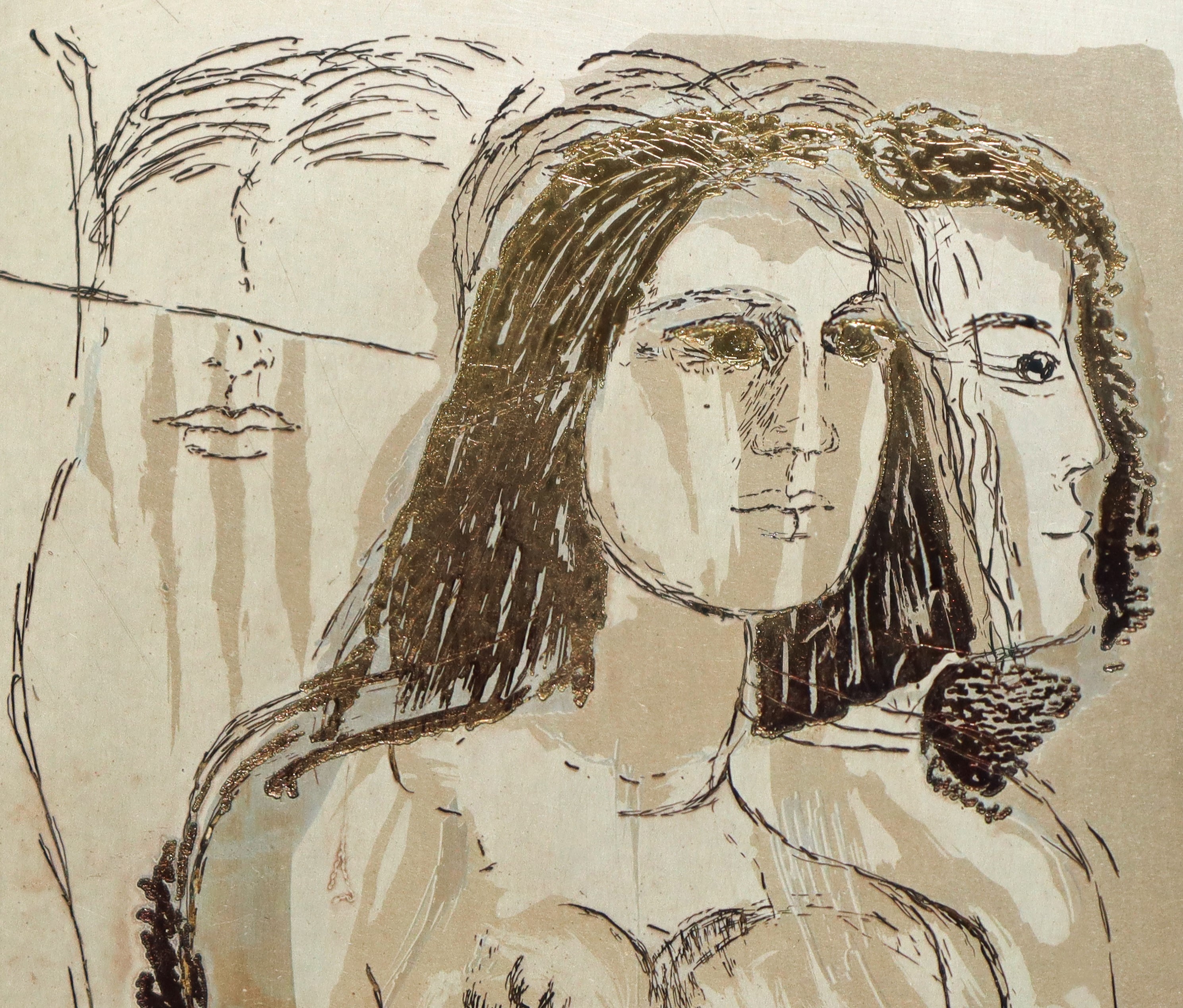 Bruno Cassinari - Ambra, riproduzione su lastra d’argento 925