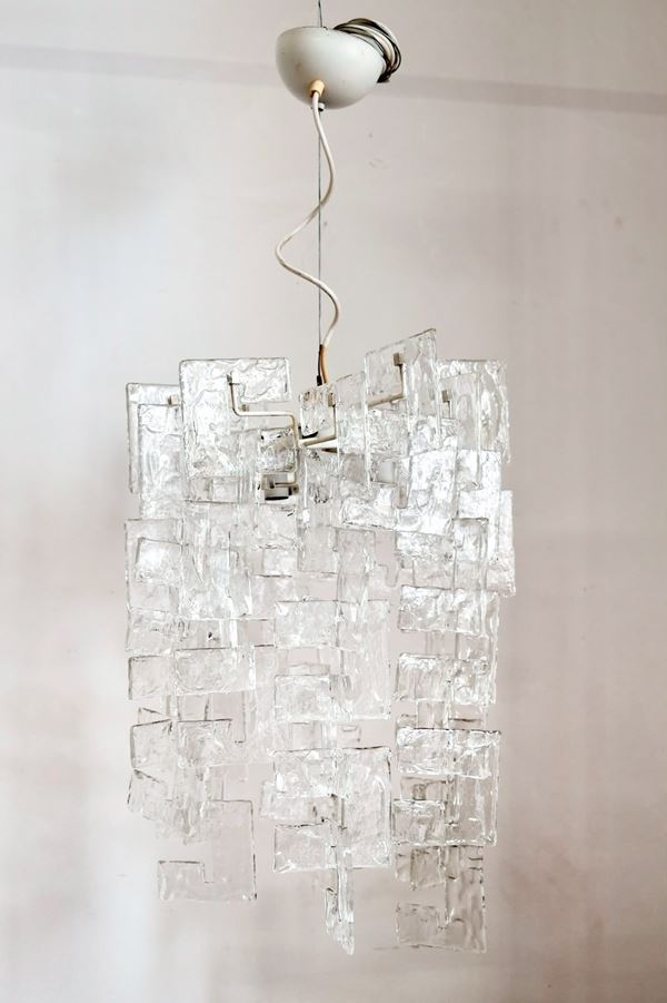 Carlo Nason per Mazzega - Lampadario in vetro di Murano modello Charlie