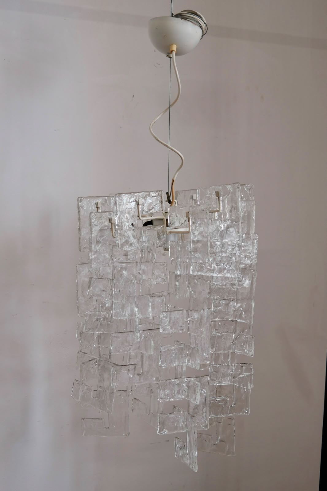 Carlo Nason per Mazzega - Lampadario in vetro di Murano modello Charlie (anni '60)