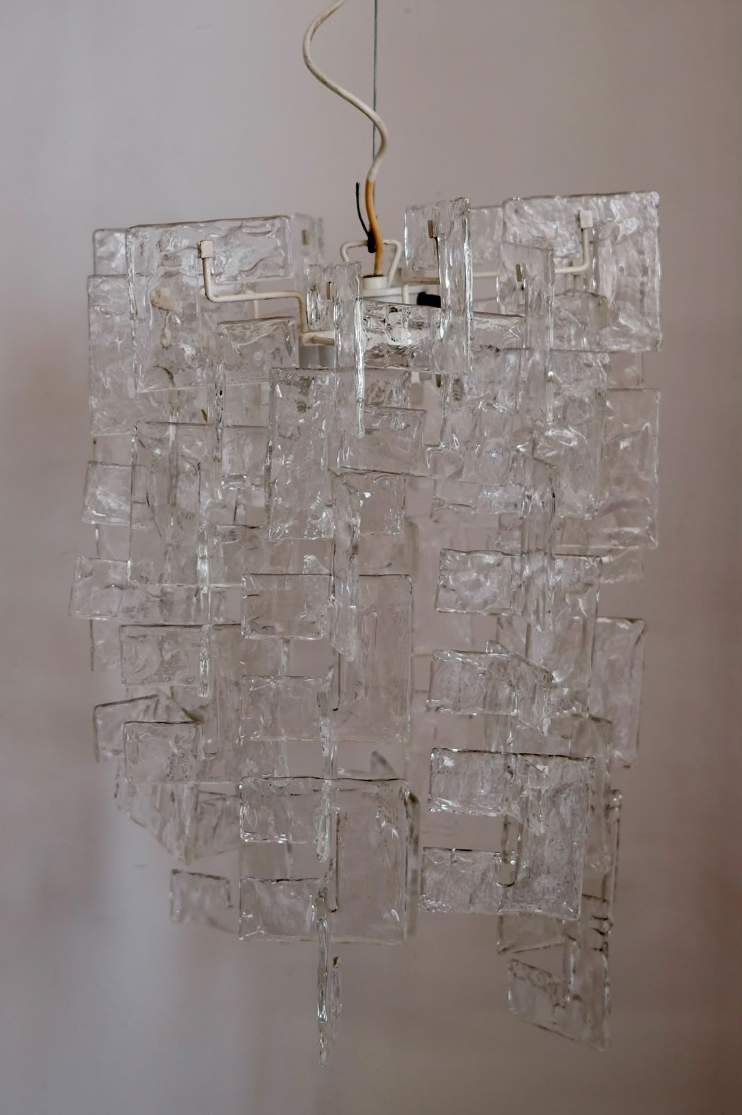 Carlo Nason per Mazzega - Lampadario in vetro di Murano modello Charlie (anni '60)