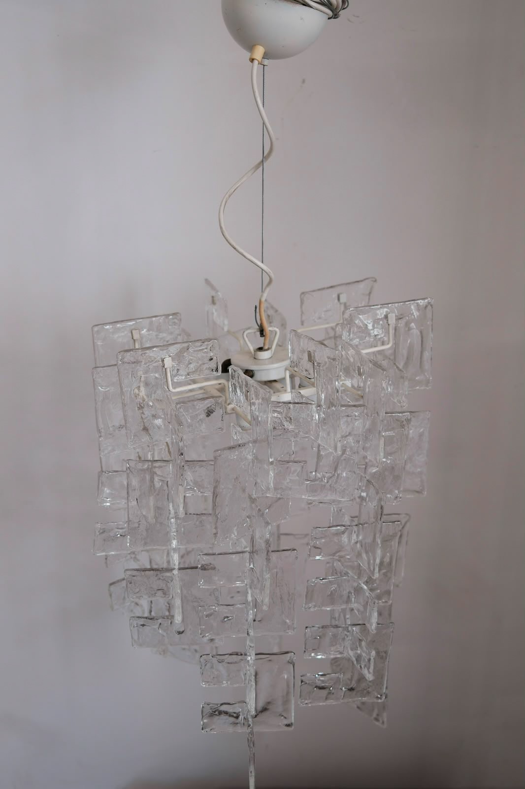 Carlo Nason per Mazzega - Lampadario in vetro di Murano modello Charlie (anni '60)