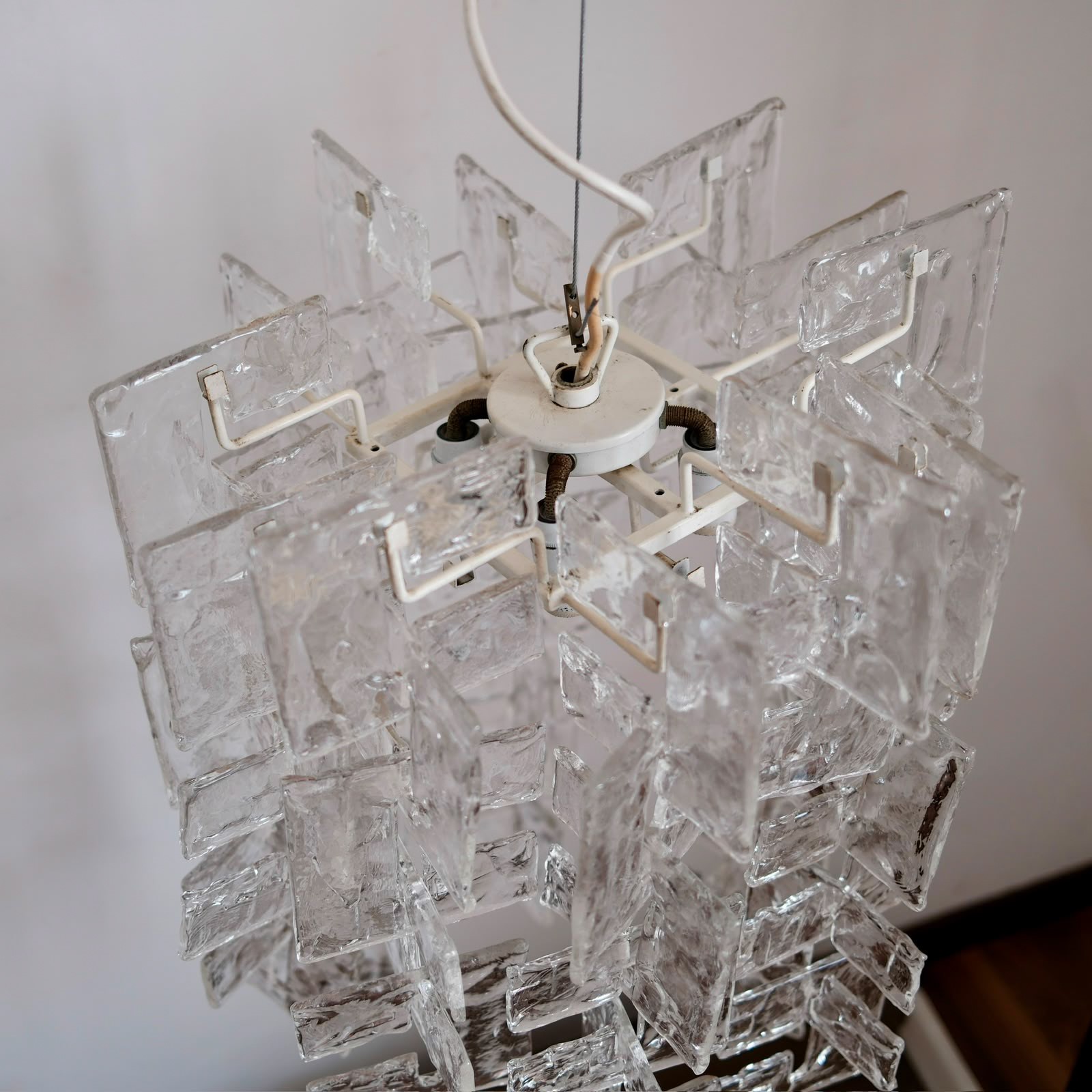 Carlo Nason per Mazzega - Lampadario in vetro di Murano modello Charlie (anni '60)