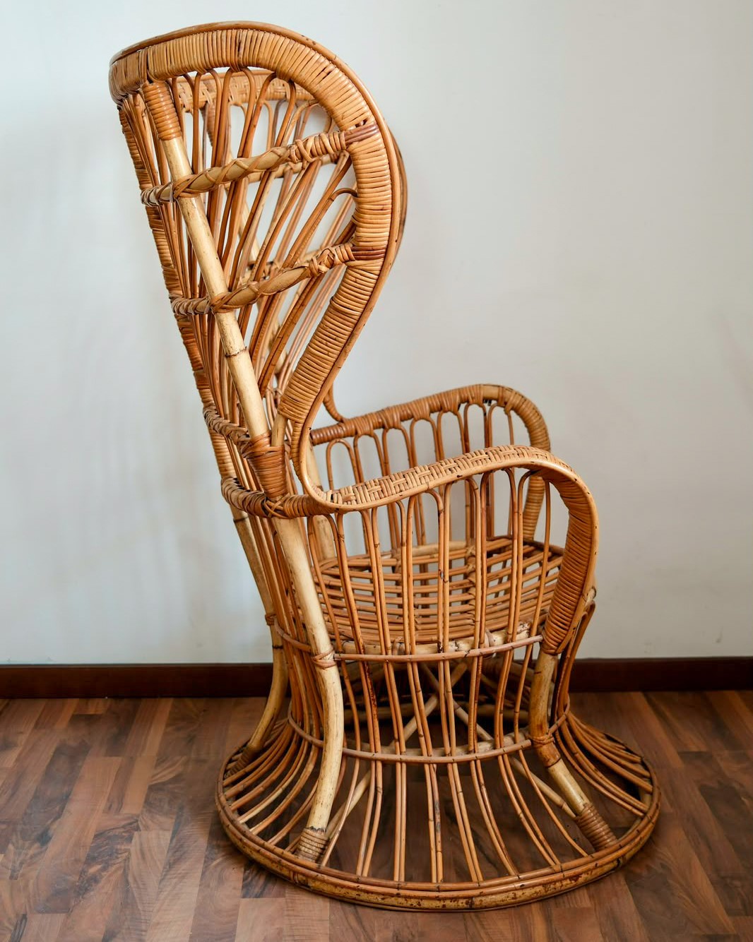Gio Ponti Lio Carminati - Coppia di poltrone in rattan modello Biancamano