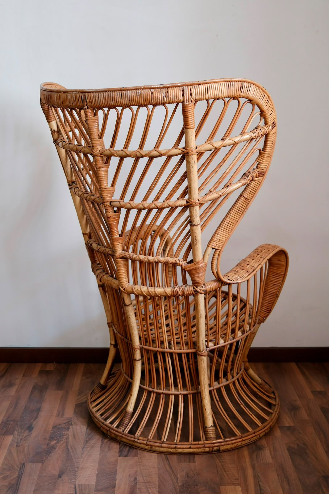 Gio Ponti Lio Carminati - Coppia di poltrone in rattan modello Biancamano