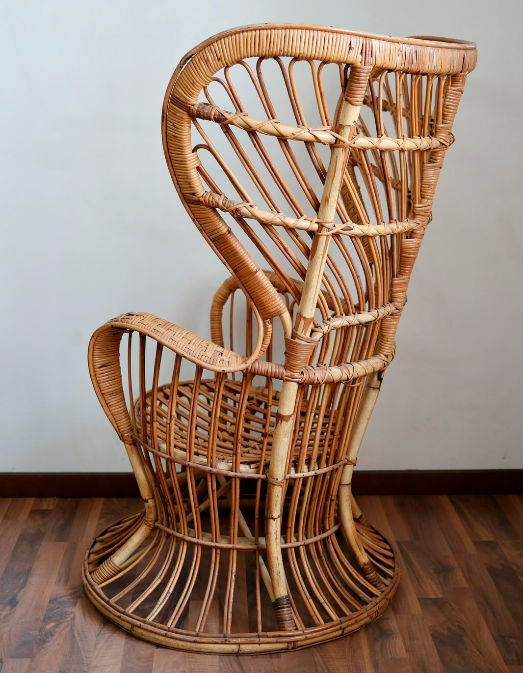 Gio Ponti Lio Carminati - Coppia di poltrone in rattan modello Biancamano