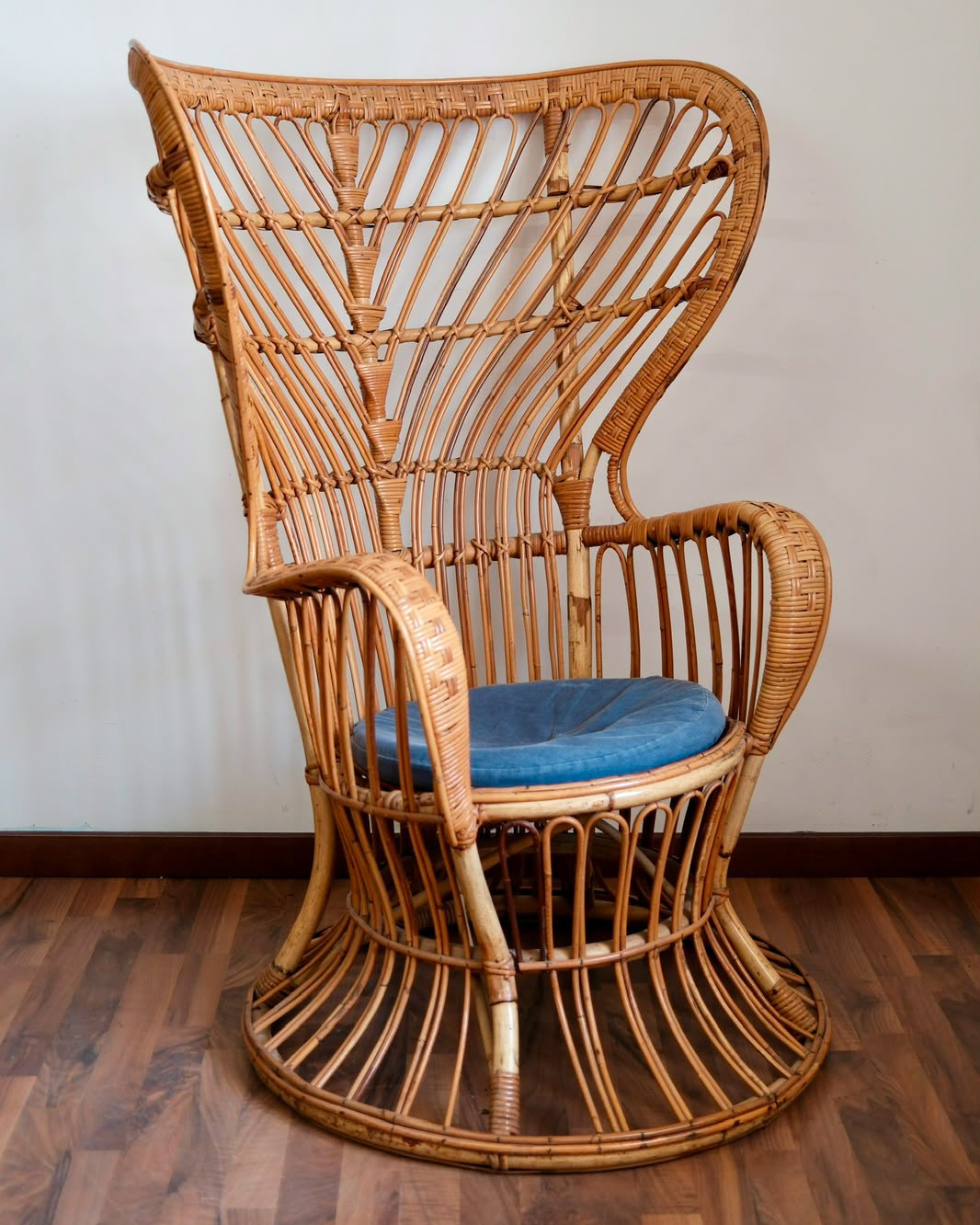 Gio Ponti Lio Carminati - Coppia di poltrone in rattan modello Biancamano