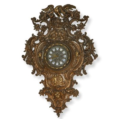 Orologio da Muro in Bronzo Finemente Cesellato