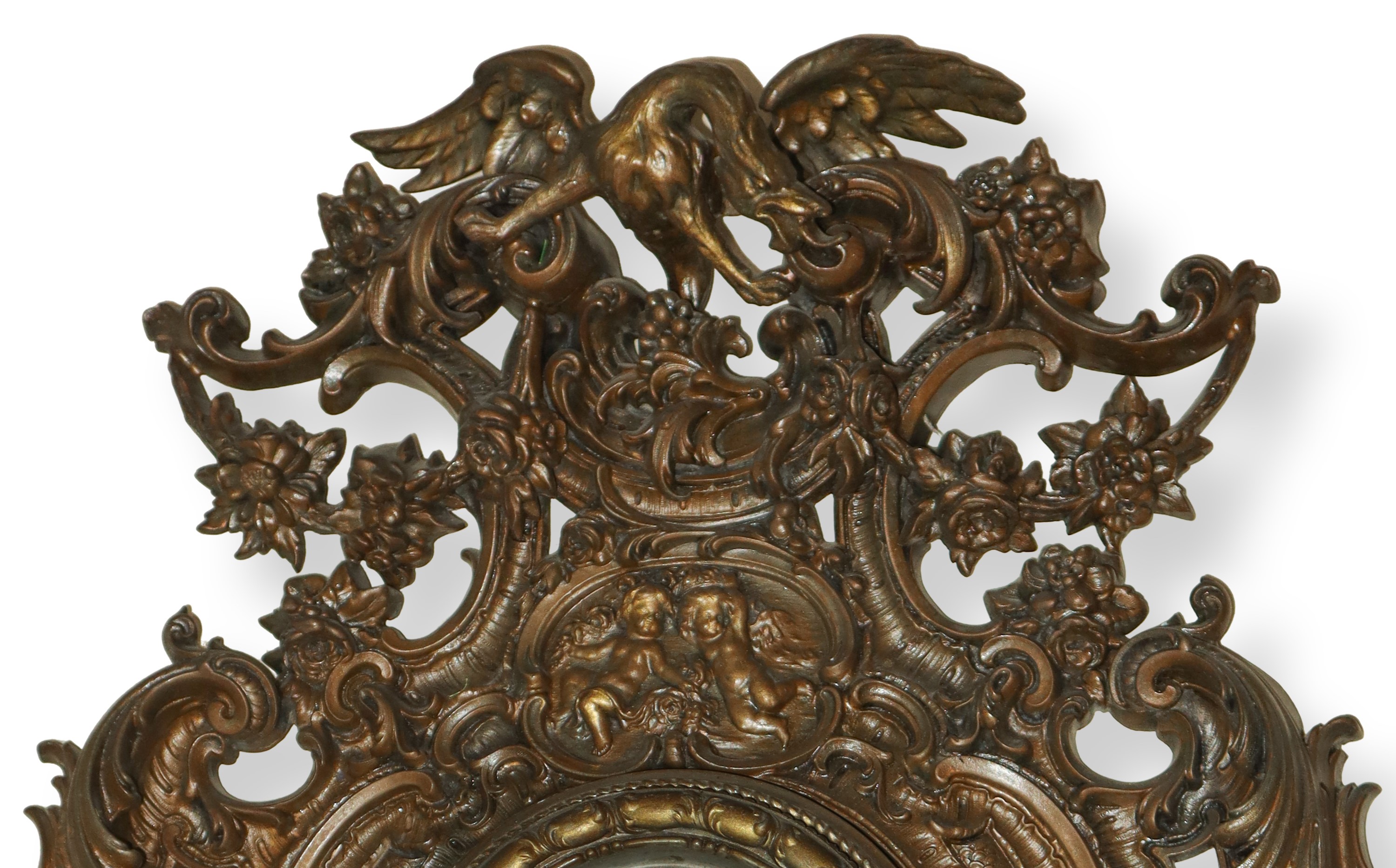 Orologio da Muro in Bronzo Finemente Cesellato