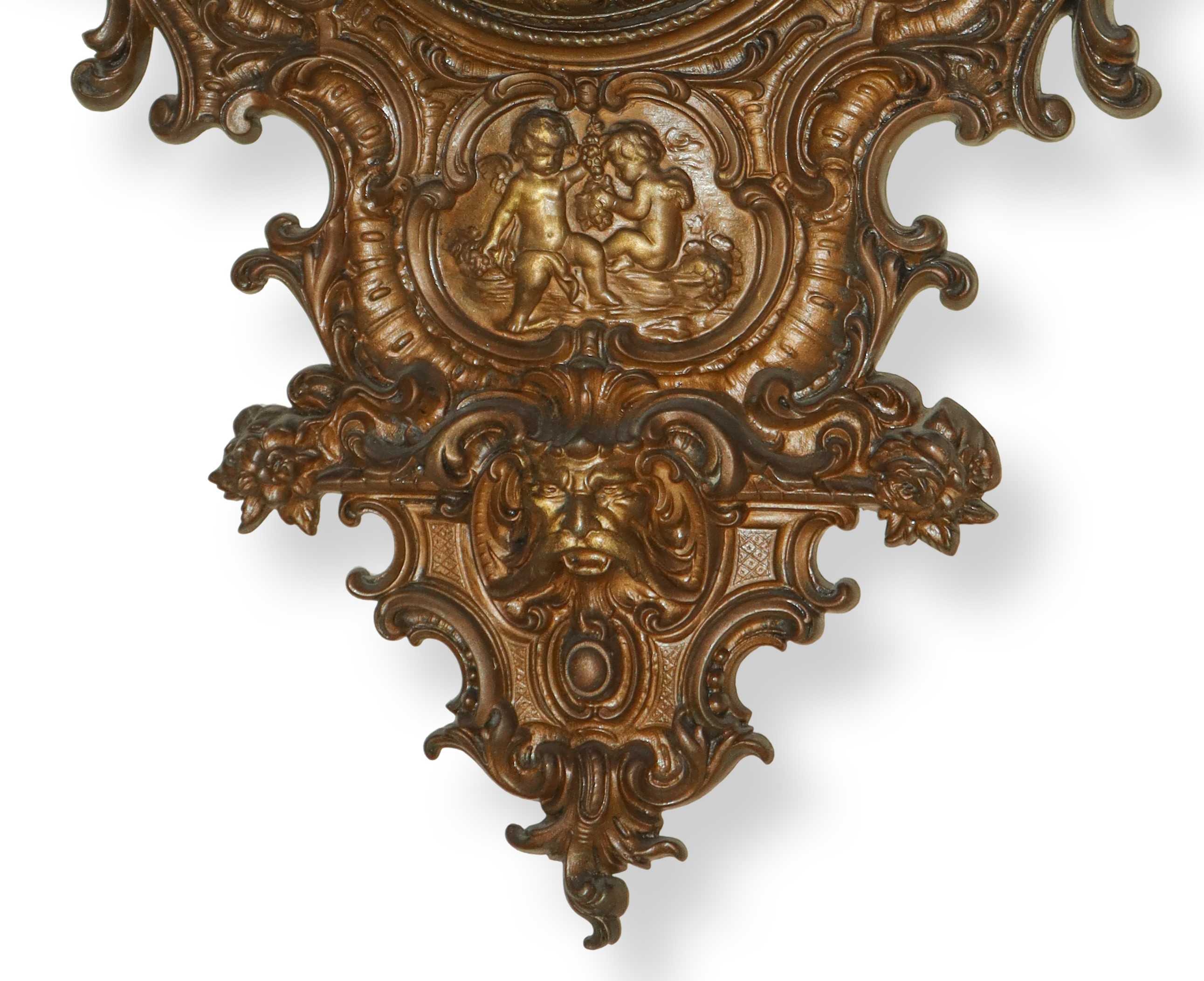 Orologio da Muro in Bronzo Finemente Cesellato